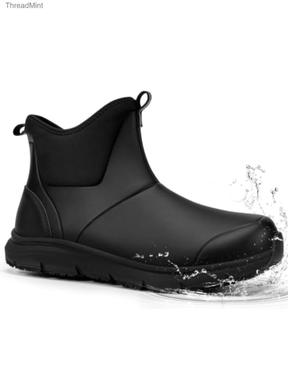 Waterproof Non Slip Ankle Chelsea Rain Boots EVA Rubber